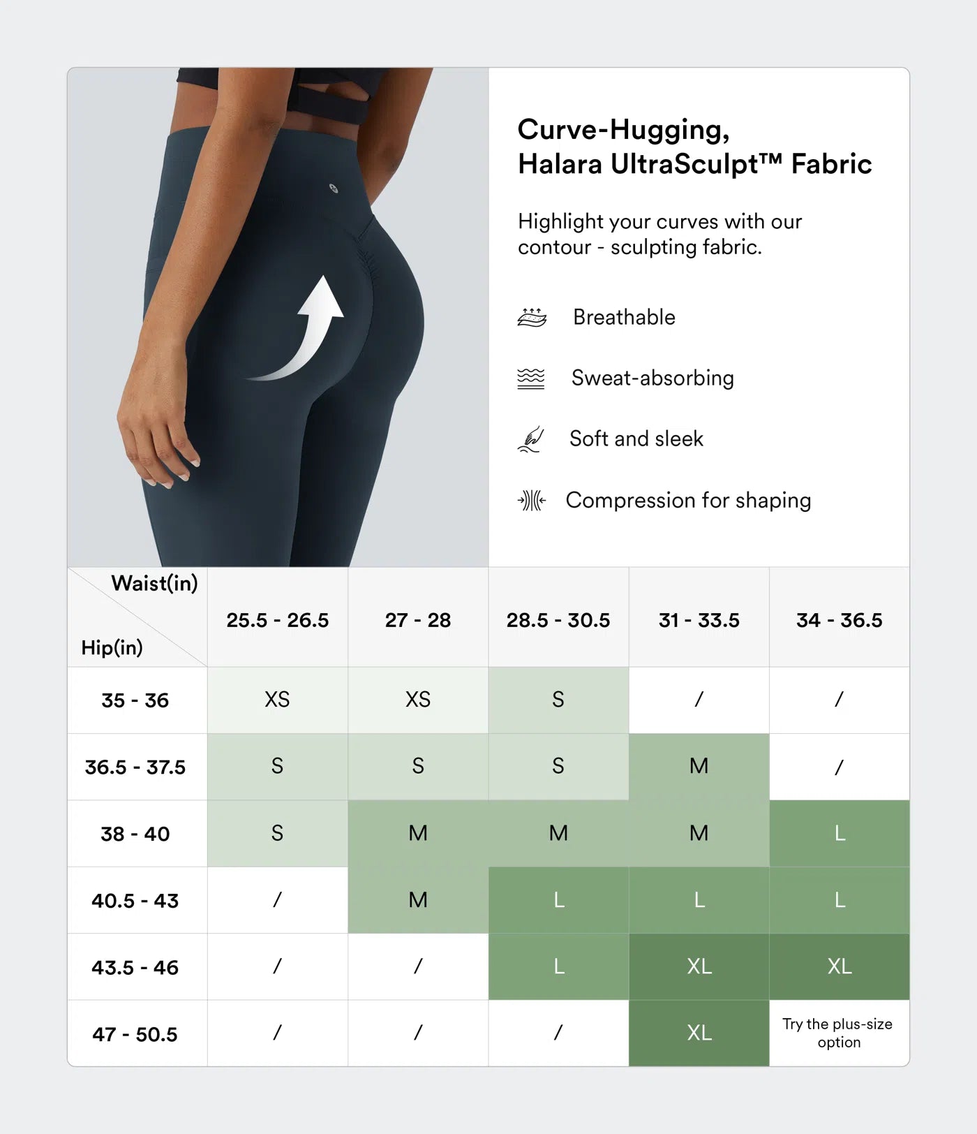 UltraSculpt™ High Waisted Scrunch Butt Lifting Tummy Control Pocket Shaping Training Leggings