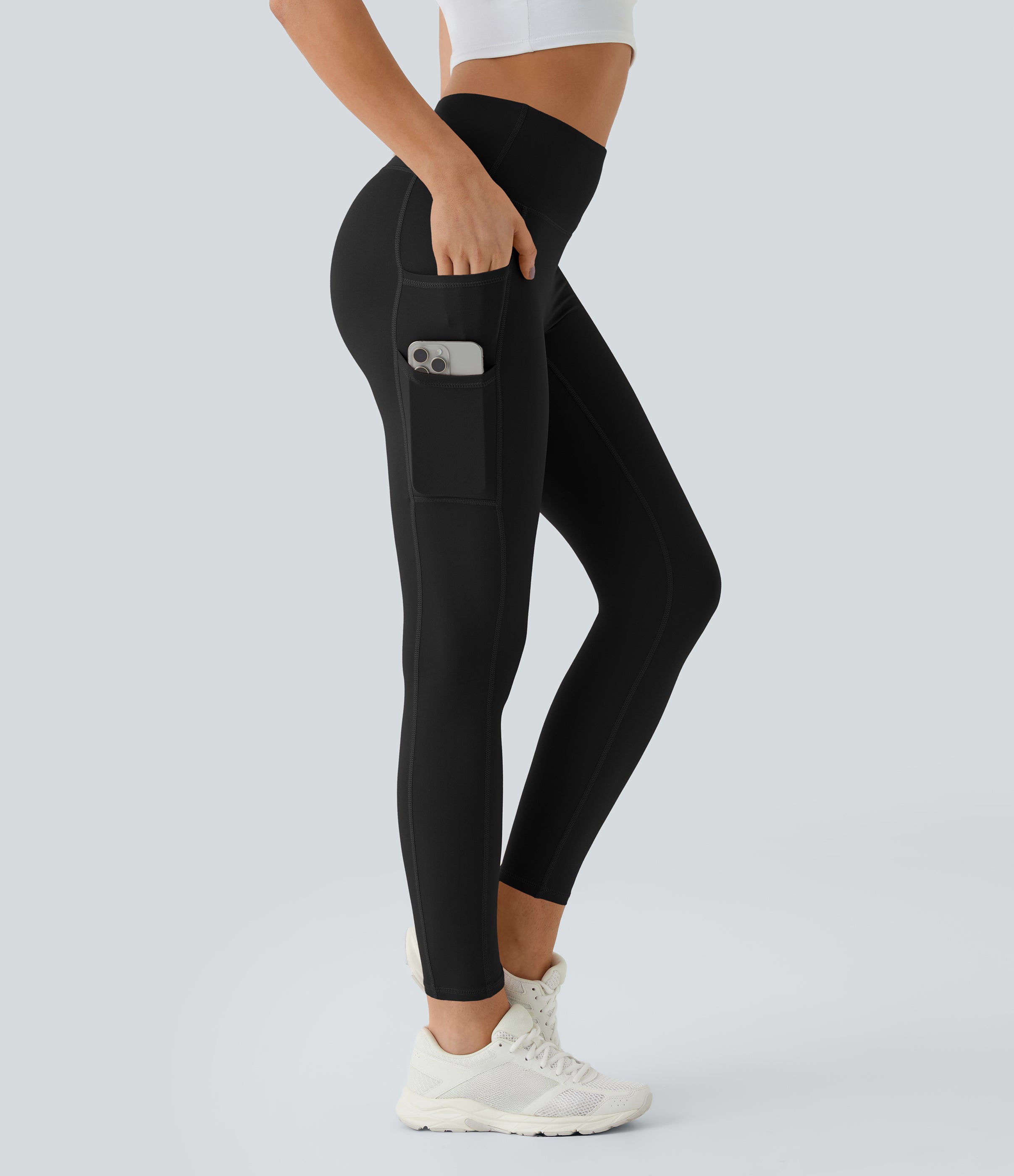 Seamless High-Waist Tummy Control Butt Lifting 7/8 Yoga Leggings