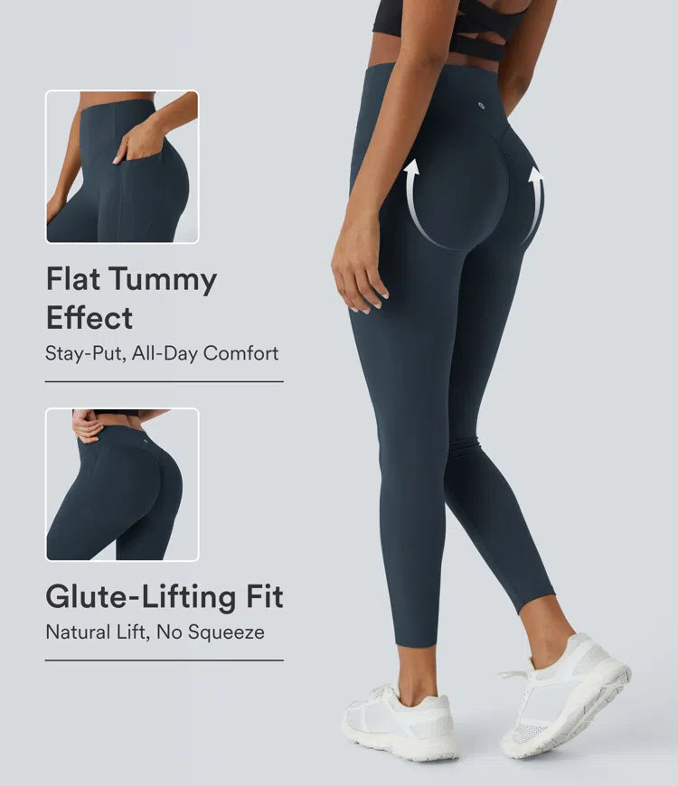 UltraSculpt™ High Waisted Scrunch Butt Lifting Tummy Control Pocket Shaping Training Leggings