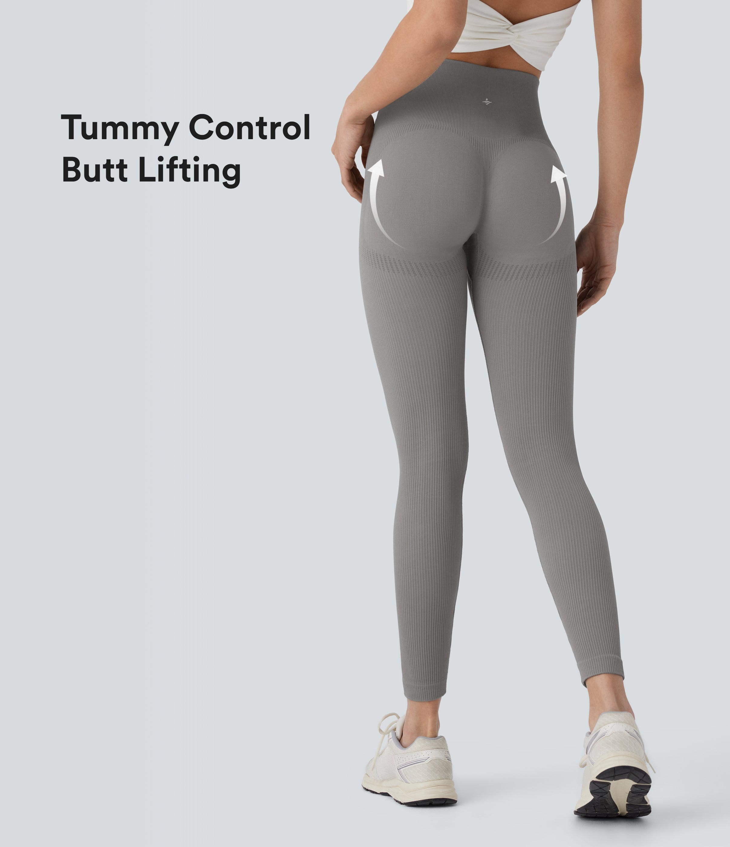 High-Waist Crossover Waistband Flare Yoga Leggings