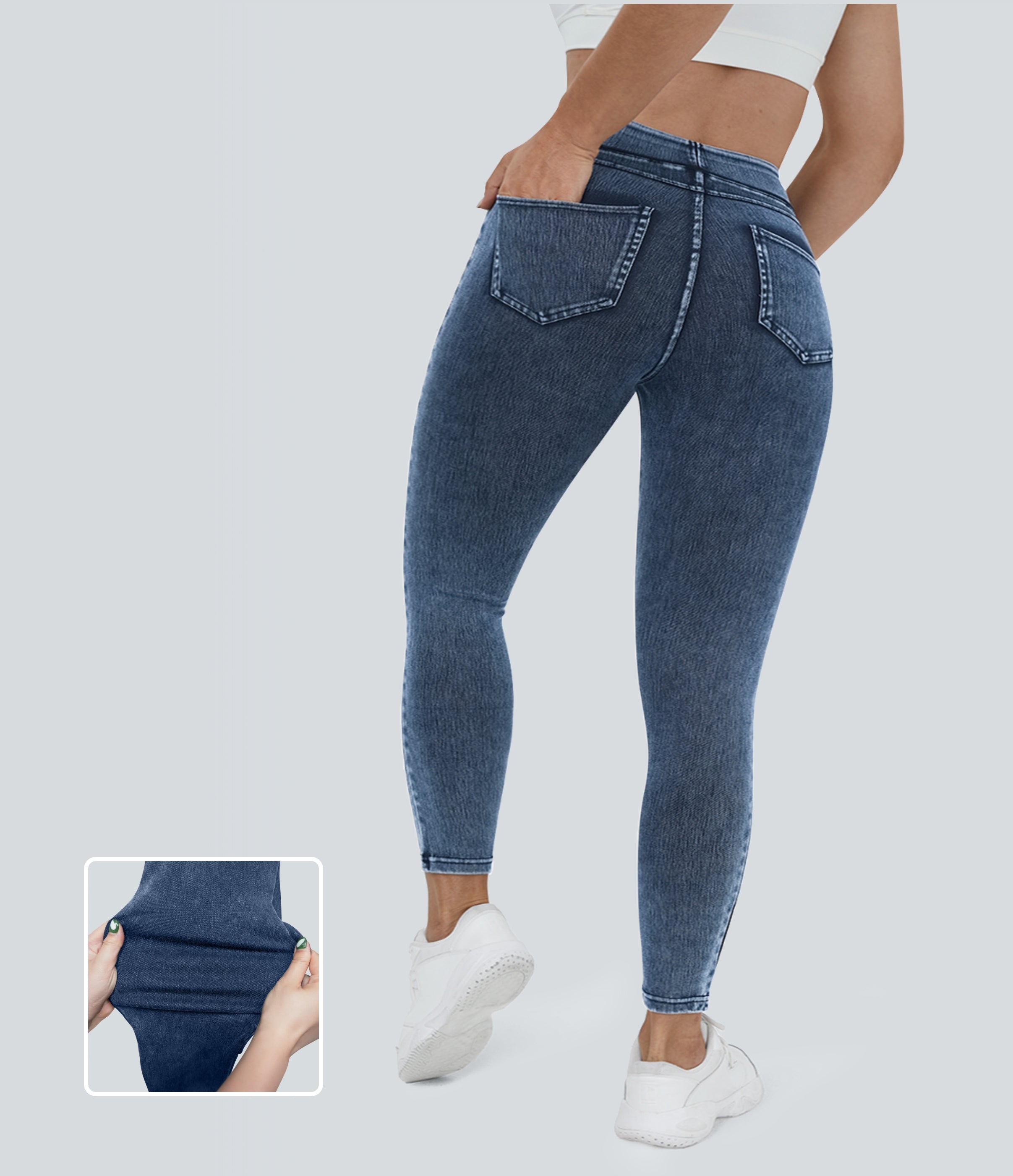 High-Waist Scrunch Butt Lifting Training Pedal Pusher Leggings