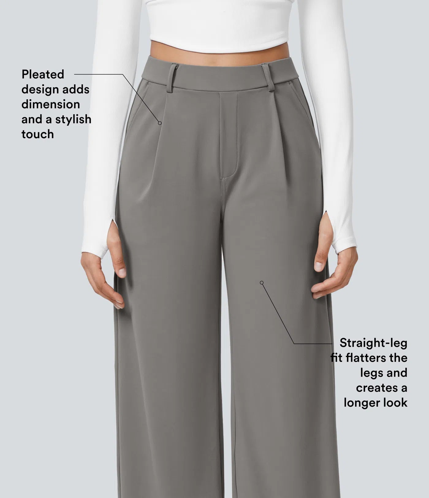 Flex™ DayStretch High Waisted Pocket Straight Leg Work Pants