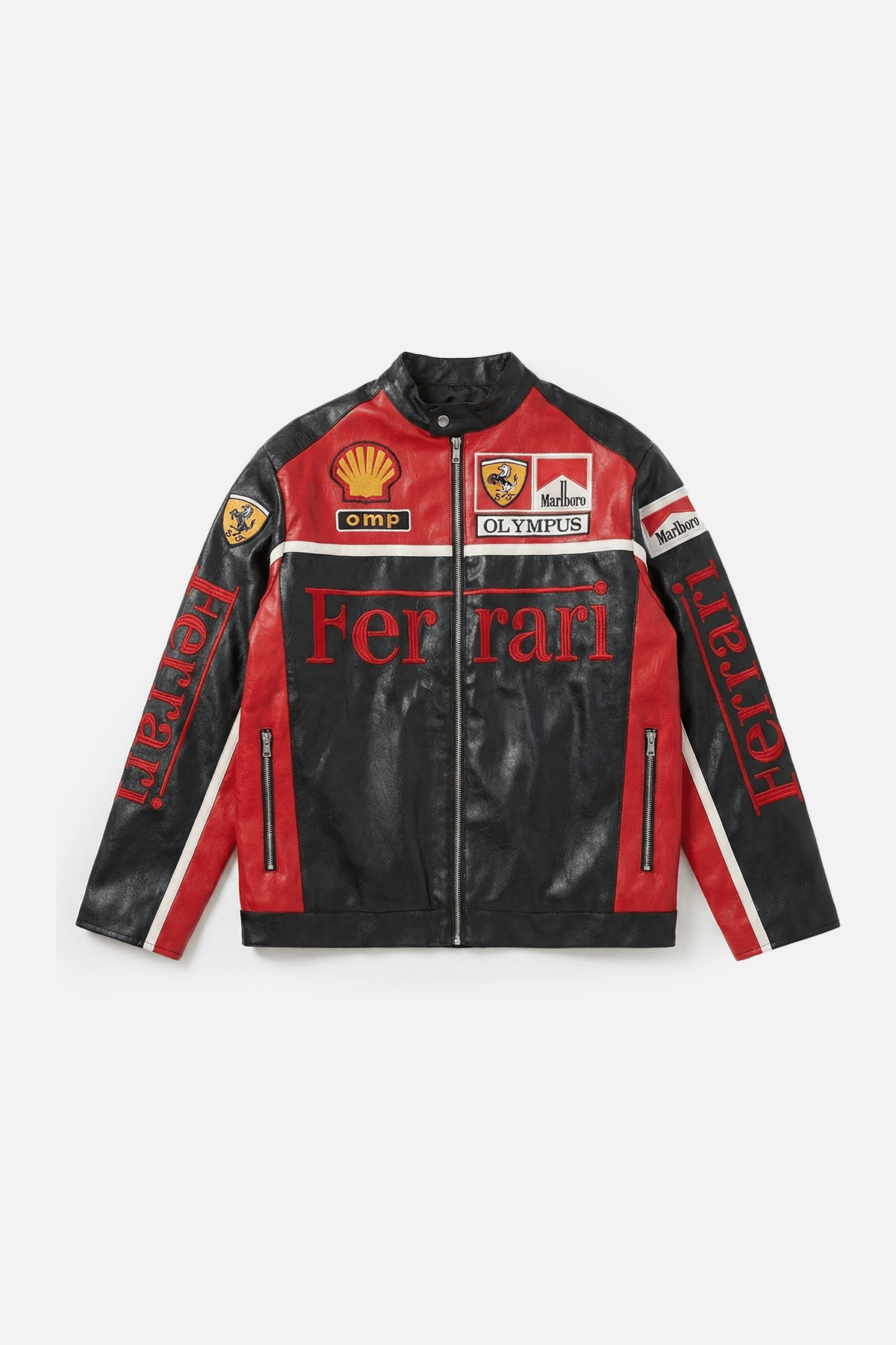 Ferrari F1 Vintage Racing Leather Jacket - Olympus Edition